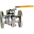 Merit Brass Co 1/2 In. Stainless Steel Flanged Full Port Ball Valve - 2 Piece - Direct Mount - 300 PSI KFDMV2015FP-08